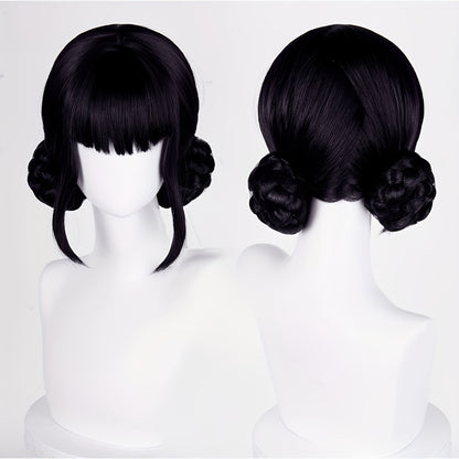 K-Pop Cosplay Wig Long Straight 30 Inch – Korean Idol Costume Hair for Halloween, Anime & K-Drama Character Dress Up, Rose Red, Purple, Black Purple Colors for Women & Girls