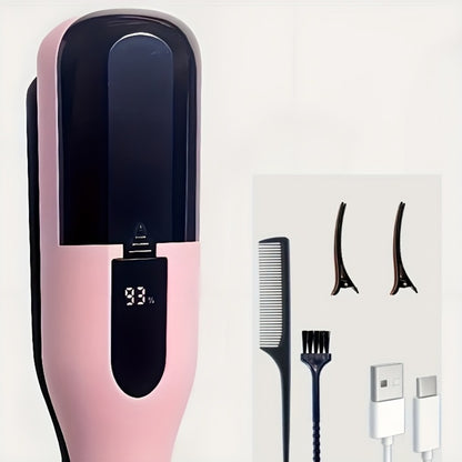 Split End Hair Trimmer Portable Rechargeable Electric Hair Clipper for Split Hair Removal 500mAh Lithium Battery USB Charging - Women Hair Care Tool Pink