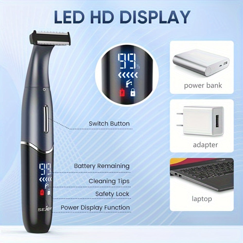 6in 1 Electric Razors for Women&Men, Bikini Trimmer, Hair Remover Kit for Face, Eyebrow, Nose, Arms, Legs And Pubic Hair, Wet And Dry Painless Razor