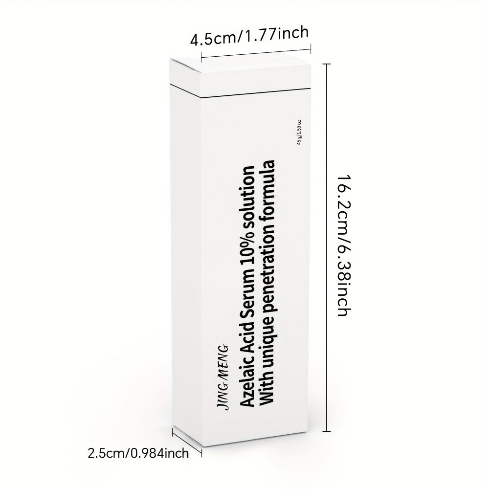 JING MENG 10% AZELAIC ACID SERUM, Visibly Brighten, Smooth the Look of Uneven Complexion, Reduce the Look of Dark Spots, Brighten Skin Care, Skincare Products, Face Skin Care, Skincare for Woman, Korean Skincare