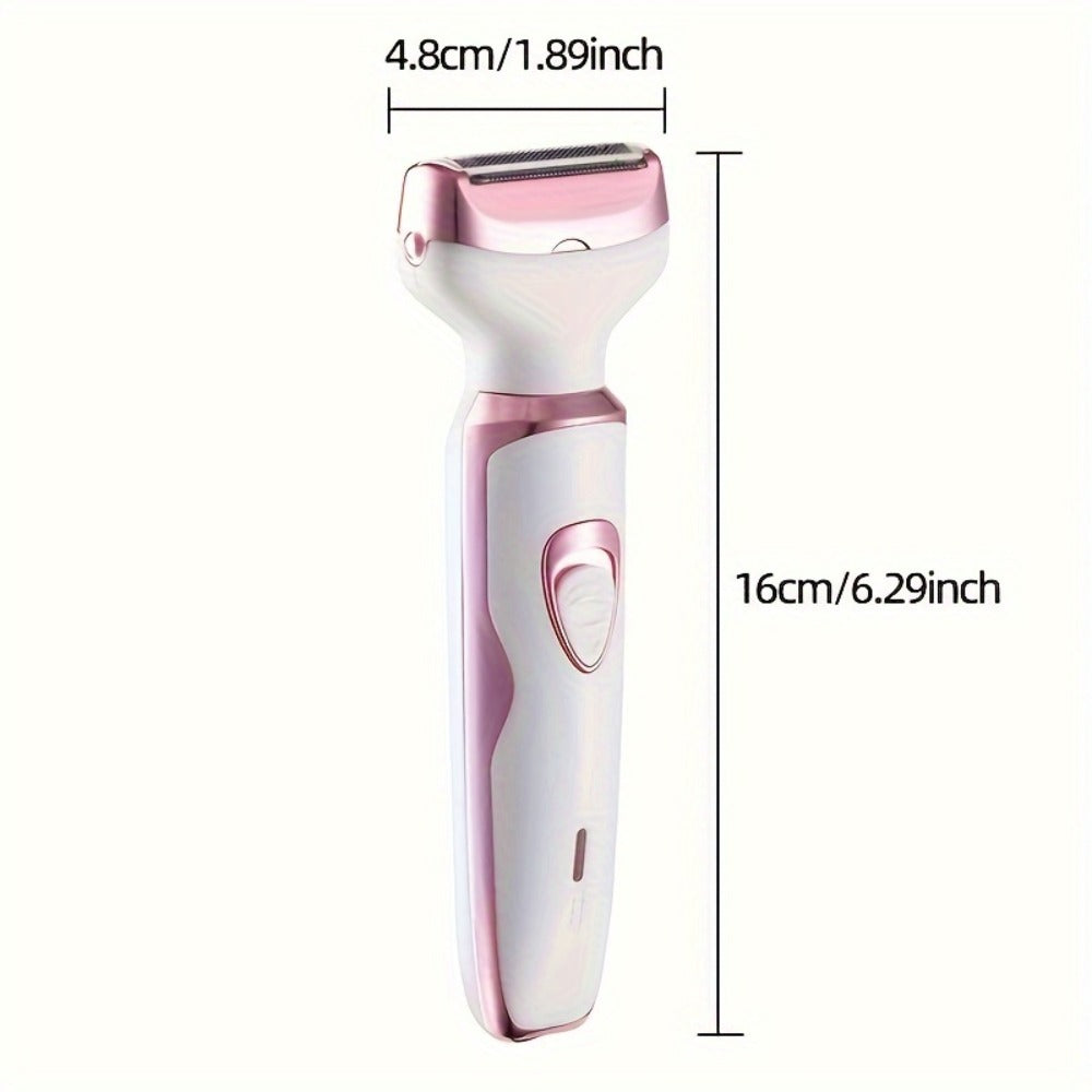 Electric Hair Remover Set for Women USB Rechargeable Multifunctional Facial Hair Removal Tool for Eyebrows Nose Face Legs Portable Painless Lady Trimmer Gift Set Pink Purple