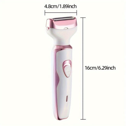 Electric Hair Remover Set for Women USB Rechargeable Multifunctional Facial Hair Removal Tool for Eyebrows Nose Face Legs Portable Painless Lady Trimmer Gift Set Pink Purple