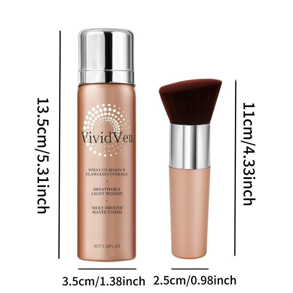 Air Cushion Foundation 2.0 - High Coverage Lightweight Matte Finish, Nourishing Moisturizing Formula, Natural Nude Look, 4 Shades