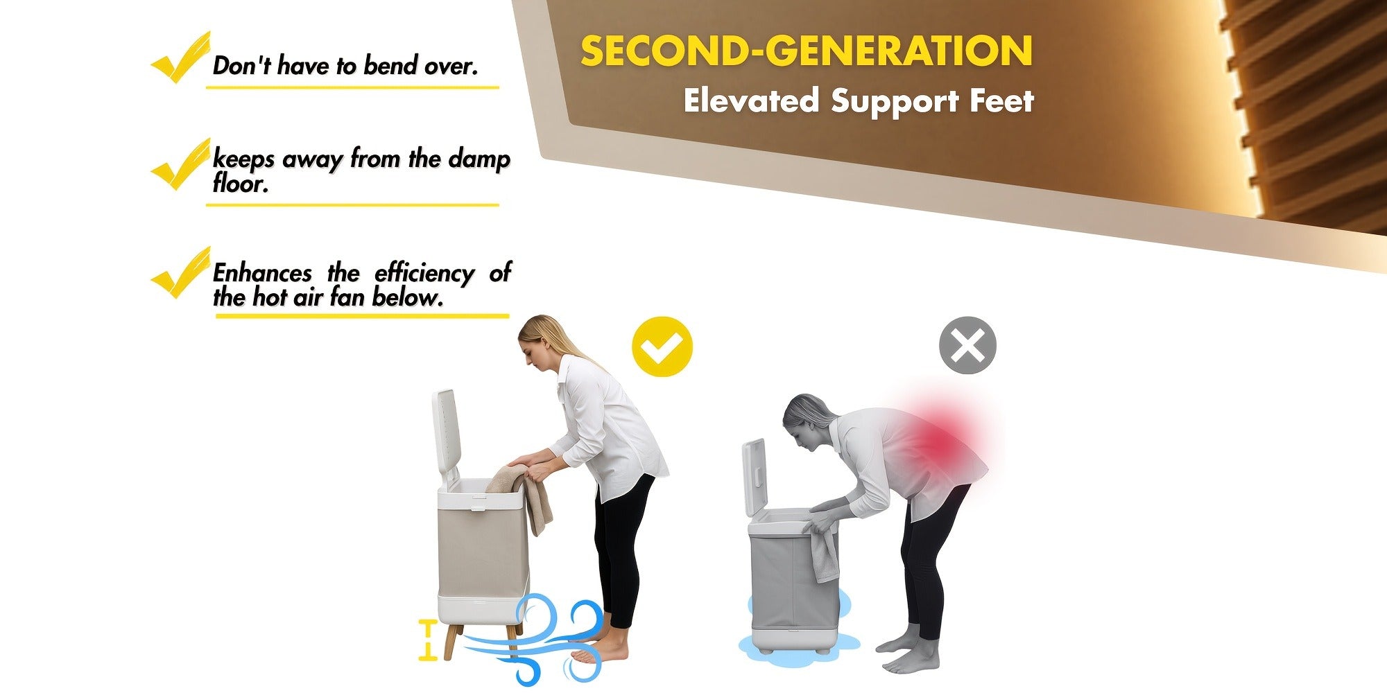 A Towel Warmer Suitable for Bathrooms, a Foldable Towel Bucket, Blanket Warmer, with a Large 35-liter Capacity for Fast. Features and Drying Modes, a Timer Function, and Comes with 6 Tablets. The Perfect Holiday Gift and a Must-have for Staying Warm!