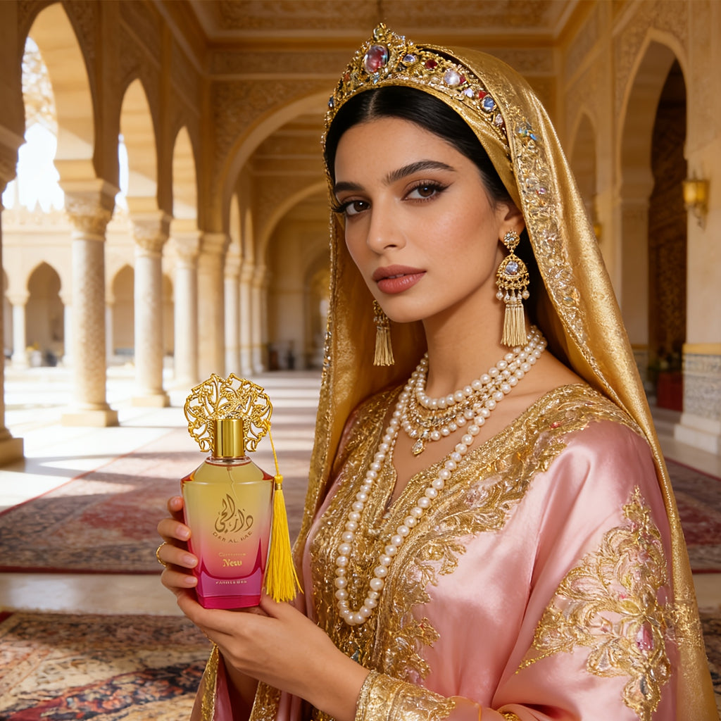 Middle Eastern Arabic Perfume - 3.4 Oz Arabic Women'S Eau De Cologne Spray - Long-lasting Arabic Fragrance, Luxurious Tassel Design - Ideal For Daily Wear, Parties, And Gifting - Christmas Gift, Romantic Gift, Anniversary Gift