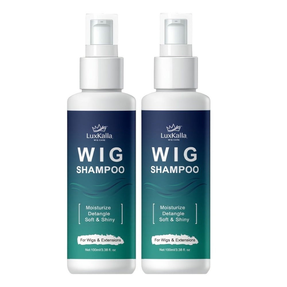 Synthetic Hair Shampoo 2-in-1 | Deep Cleansing Revitalizing Moisturizing Detangling | Soak & Rinse Formula for Wigs & Extensions | 2-Pack