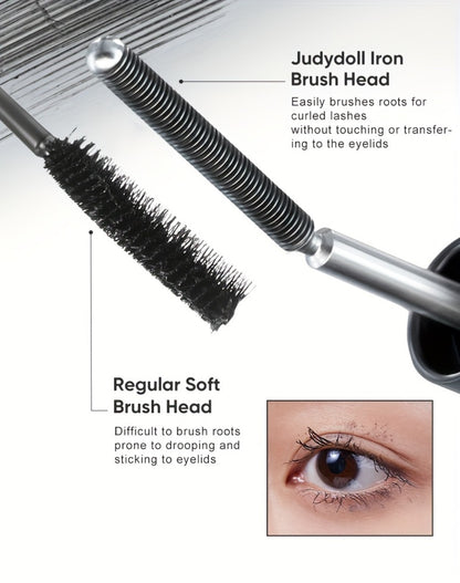 3D Curling Mascara — Volumizing, Waterproof & Smudge-Proof Eyelash Wand, Long-Lasting Nourishing Formula, Suitable for All Eye Types, Korean Makeup Style, Black & Brown, Curling & Precision Design