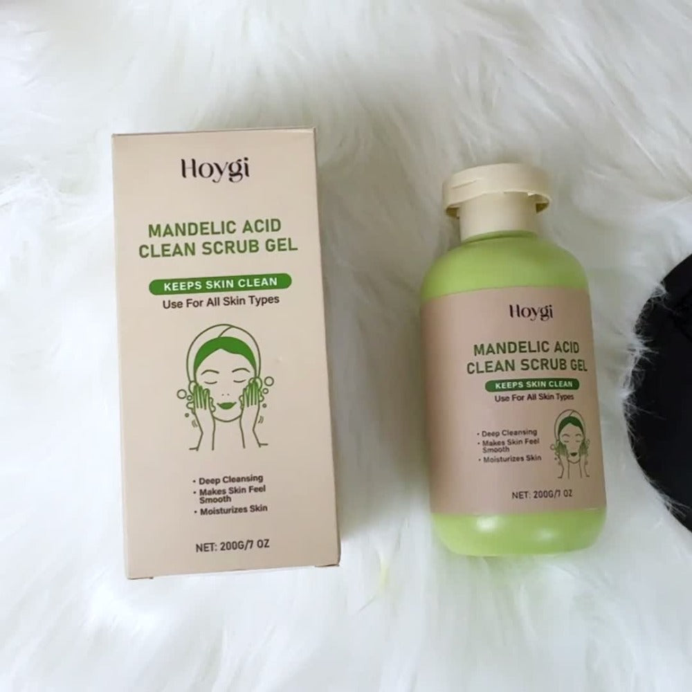 2pcs Mandelic Acid Exfoliating Gel And Five-Finger Mud Scrubber Combo Set Gently Cleanses And Moisturizes Skin, Leaving It Refreshed And Smooth. Maintains Skin Hydration After Use. Suitable for All Skin Types. The Perfect Gift Set for Halloween