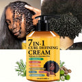 Upgraded New Arrival 7-in-1 Hair Curling Cream With Moroccan Argan Oil, 9.47oz*1 Bottle - Naturally Fluffy, Long-Lasting Hold, Moisturizing, Suitable For Wavy And Curly Hair, Protects Hair With Rosemary Curling Hair Products And Hair Care Products.