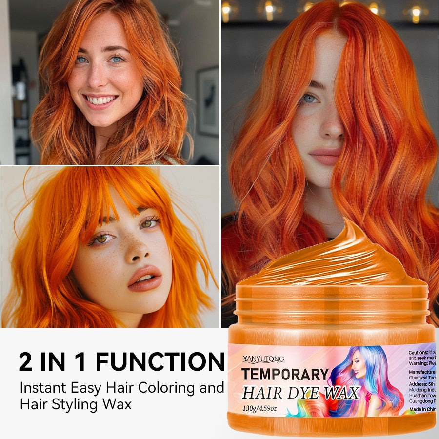 130G Temporary Hair Dye, Instant Color Hair Dye, Suitable for Temporary Party Gatherings, Hair Styling, Dyeing, Hair Wax, Dazzling Hair Colors, Quick Hair Dye, a Must-Have for Halloween