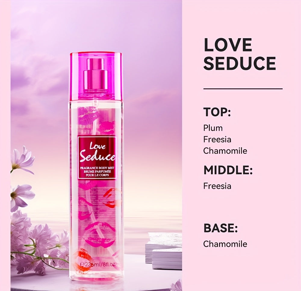 2pcs Women's Body & Hair Fragrance Mist - 8fl.oz, Long-Lasting Perfume with Fruity & Floral Scents, Ideal for Dates, Daily Wear & Gifts