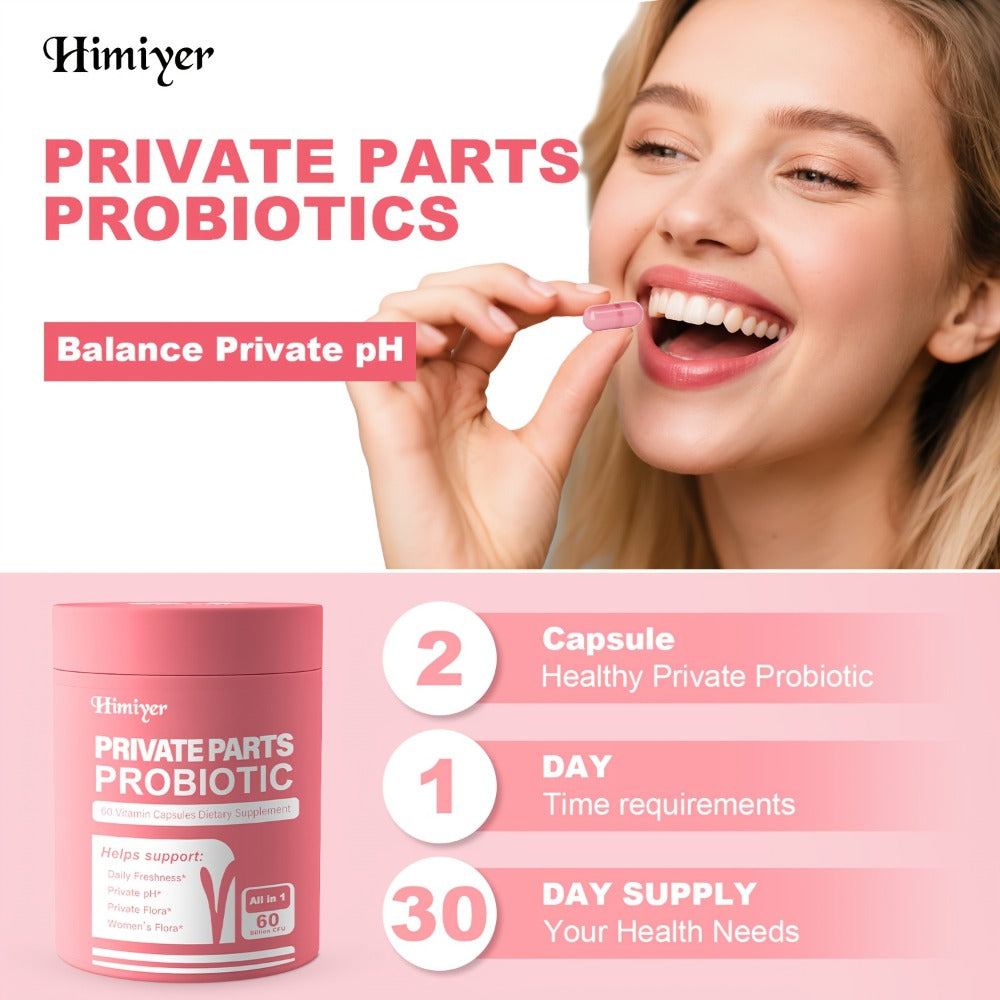 [Probiotic Capsules] Women's Parts Probiotic Capsules - Lactobacillus Acidophilus And Lactobacillus Rhamnosus Combination for Balancing The Private Flora of Intimate Areas