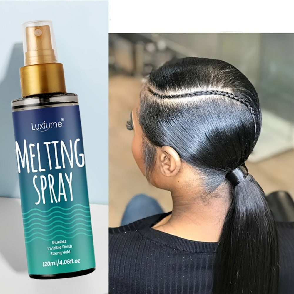 Hairspray Invisible Hold Melting Spray 120ml - Flyaway Control Frizz Tamer Long-Lasting Natural Finish Light Hold Hair Spray for Women Men All Hair Types