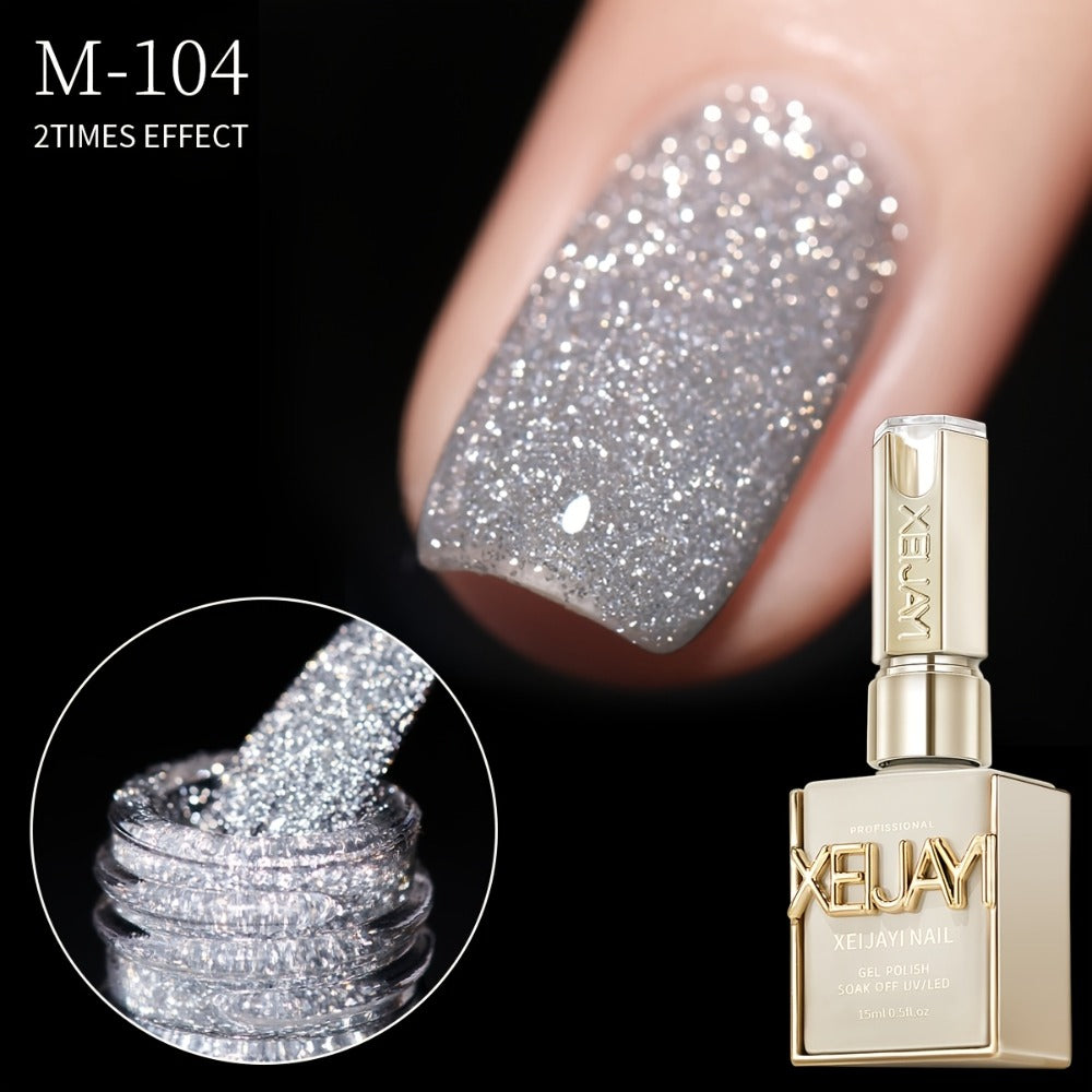 XEIJAYI 5pcs/set 0.51oz New Popular Nail Gel Semi Permanent Nail Art Soaking LED Nail Salon DIY Nail Salon Gelcs