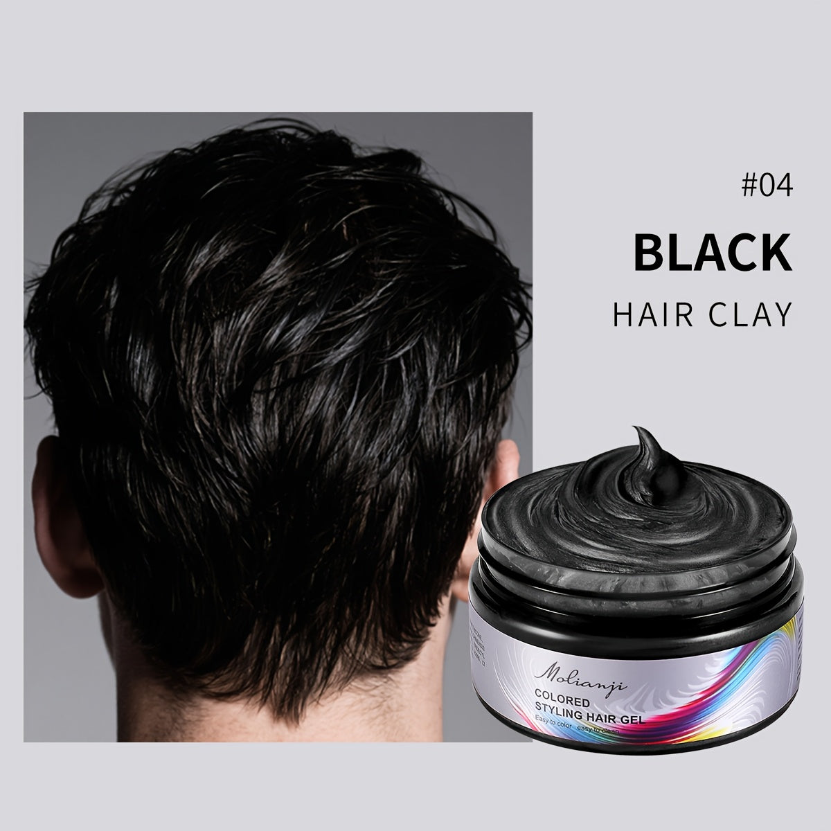 Temporary Hair Dye Color Wax 3.53oz — Non-Damaging Easy Wash Hair Color for Halloween, Carnival & Festival Styling, Mixable Shades, Natural Hold Not Stiff, 9 Colors