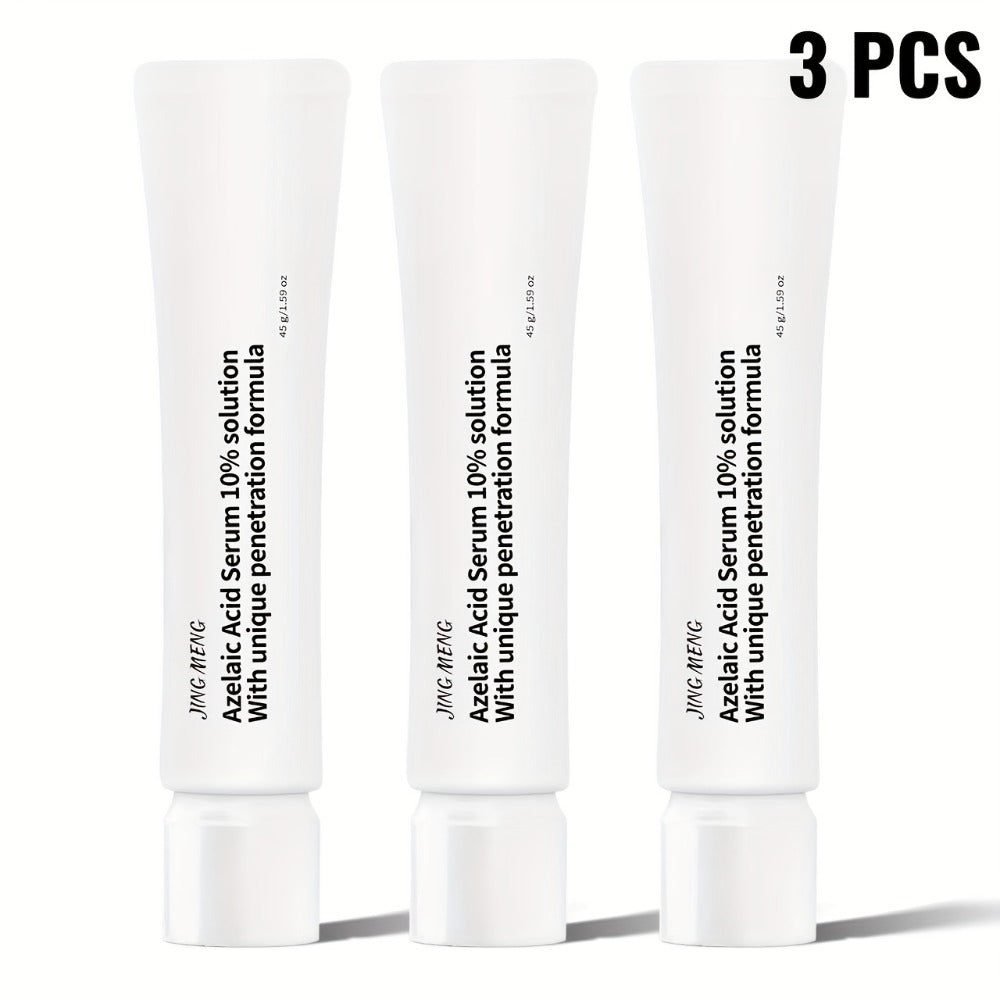 JING MENG AZELAIC ACID SERUM 10%, Cover The Look of, Reduce The Look of Dark Spots, Boost Radiance, Visibly Brighten, with Calendula, Albizia Julibrissin Extract, Skincare for Women, Women'S Day Gift