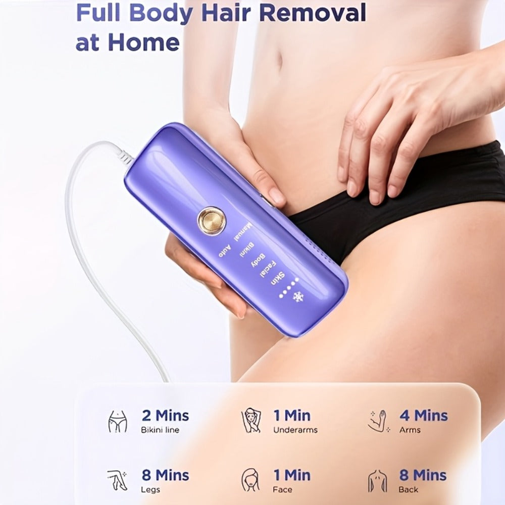 LEFINEE IPL 3-in-1 Home Hair Removal Machine -hair Removal For Women Men, Home Upgrade To 999, 900 Flashing, Permanent, Suitable For Face Legs, Arms, Bikini Line, Full Body Depiladora Para Mujer