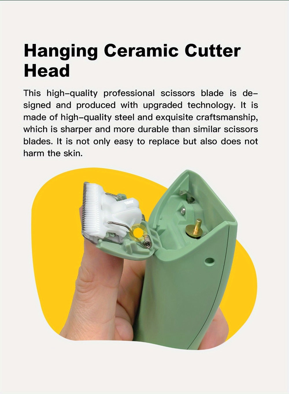 Body Hair Trimmer for Men and Women Electric Groin Hair Trimmer with Replaceable Ceramic Blades USB Rechargeable Waterproof Pubic Hair Shaver Bikini Trimmer
