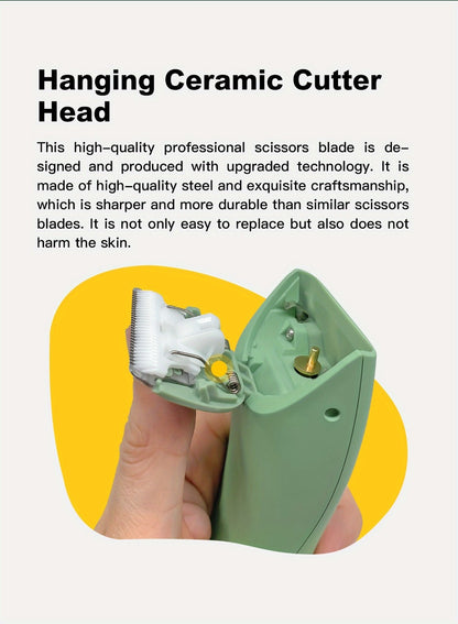Body Hair Trimmer for Men and Women Electric Groin Hair Trimmer with Replaceable Ceramic Blades USB Rechargeable Waterproof Pubic Hair Shaver Bikini Trimmer