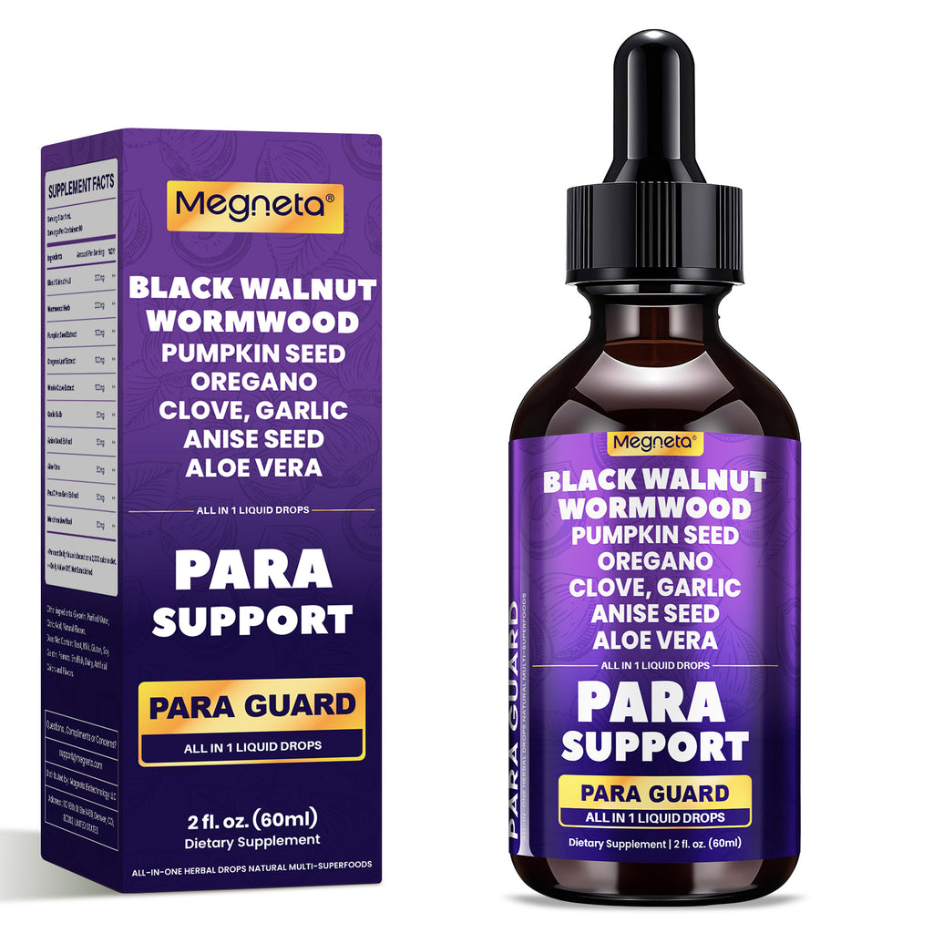 High Potency Herb with Black Walnut Liquid Drops, with Clove, Garlic, Turmeric, Pumpkin Seed, Oregano, Digestive Health Support, Gut-Friendly. 2.03 oz