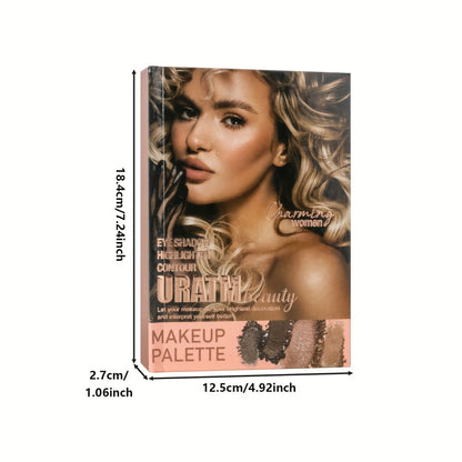 Makeup Palette Book Style Eyeshadow Blush Highlighter All-in-One Folding Palette 3-Layer 4-Layer Multifunctional Face Eye Makeup Kit Holiday Gift Set