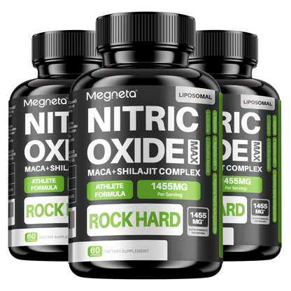Nitric Oxide Supplement for Men with L-Arginine & L-Citrulline - Boosts Blood Flow, Energy, Focus & Cardiovascular Health - Men's Daily Vitality Capsules, 60 Count