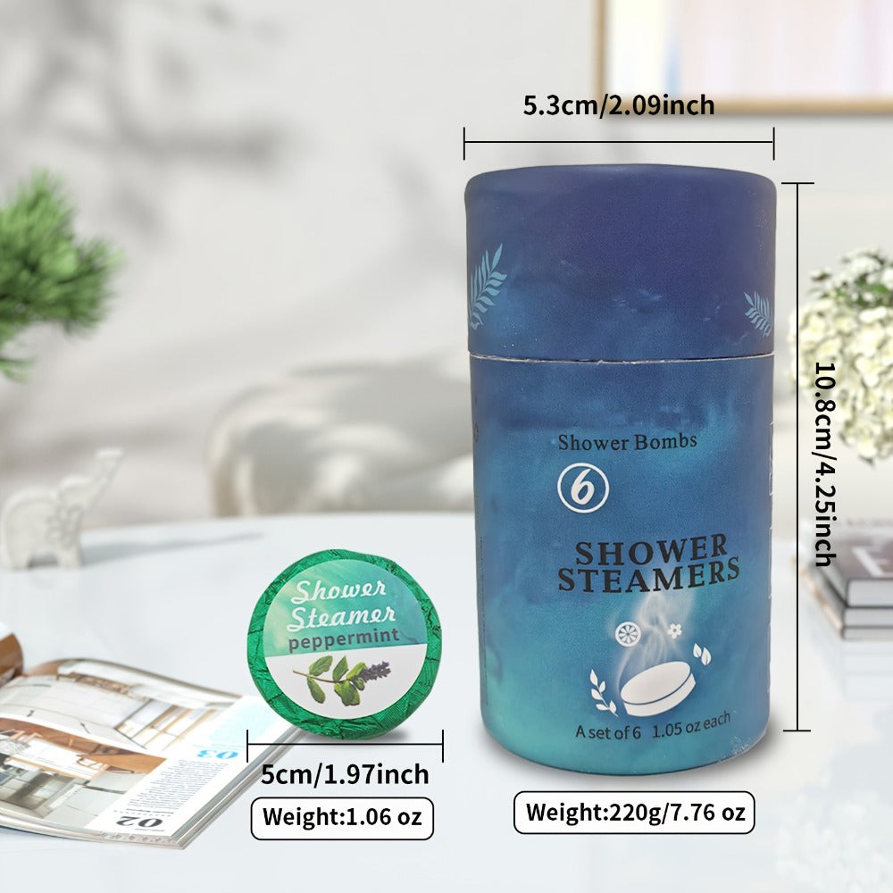 Shower Steamers - Birthday Gifts for Women 6 Pack Eucalyptus Lavender Shower Bombs with Essential Oils, Self Care Mom Gifts for Mothers Day Gifts for Wife Mom from Daughter, Gifts for Her Him Men Halloween And Christmas Gift