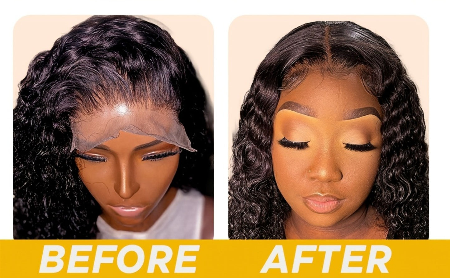 Lace Wig Glue Kit 10pcs Melting Spray Adhesive Remover Strong Hold Quick Dry No Residue for Beginners Wig Fixing Trimming Essential Tool Set