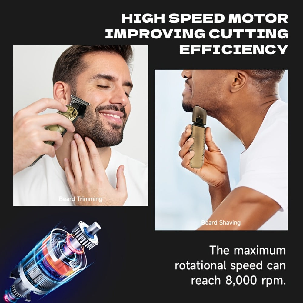 Foil Shaver for Men — Electric Razor, Beard & Mustache Trimmer, Cordless Head Shaver for Bald Men | Barber Shears Haircutting Kit | Father's Day Gift for Dad