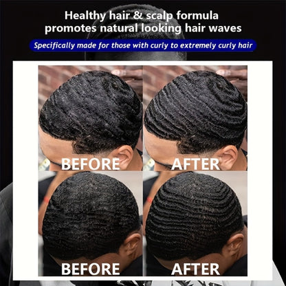 Wave Pomade Strong Hold & Edge Control 3.18oz - Luxfume Non-Greasy Hair Styling Cream with Natural Botanical Extracts, Easy Wash Out, All Hair Types, 2pcs