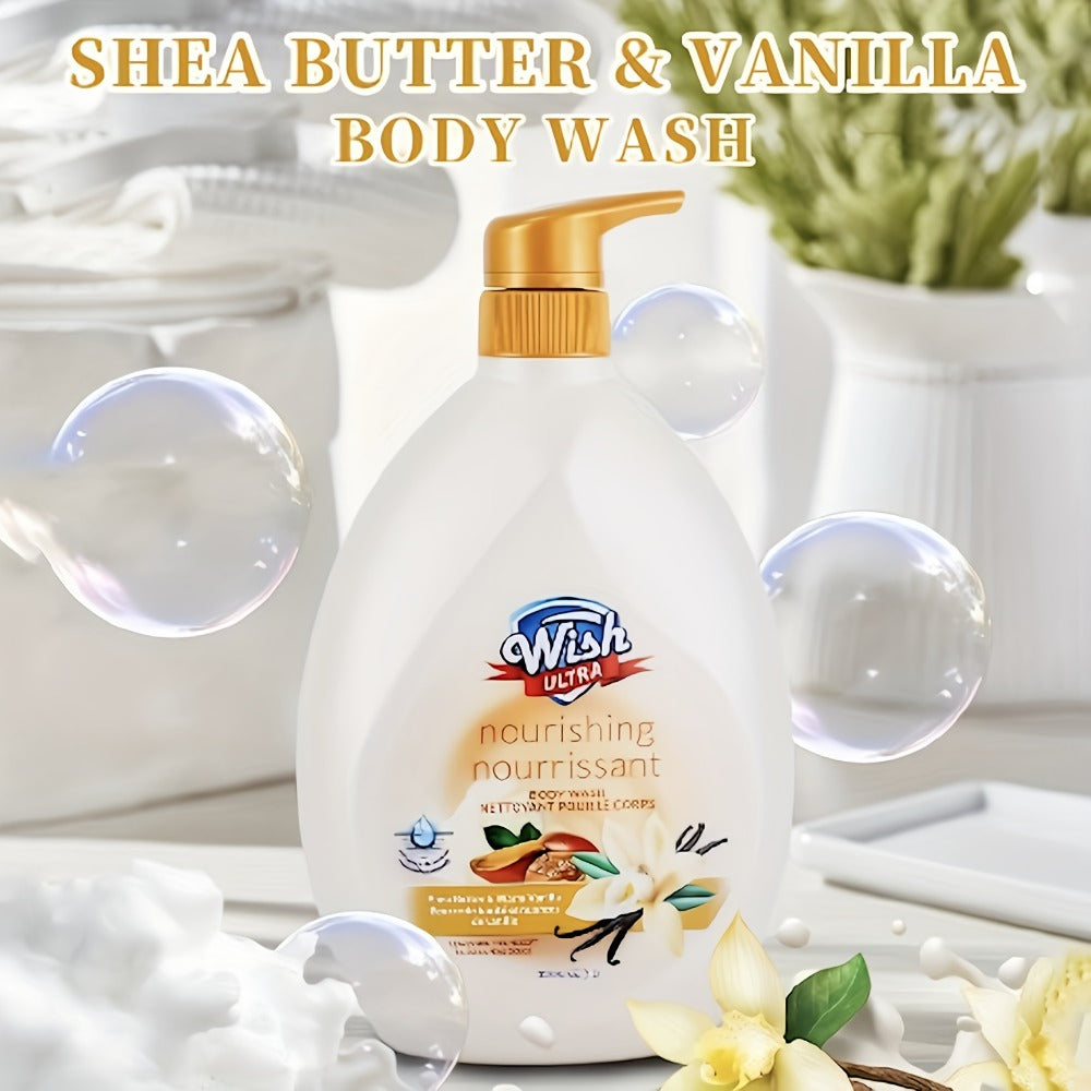 [Body Wash for Men & Women] 33.8fl.oz Body Wash for Men & Women, Long-Lasting Fragrance, Notes of Cucumber & Melon Flavor, Deep Cleaning, Make the Skin Smoother, Effectively Remove for Removing Stubborn Dead Skin, Excess Oil, Black * White Heads