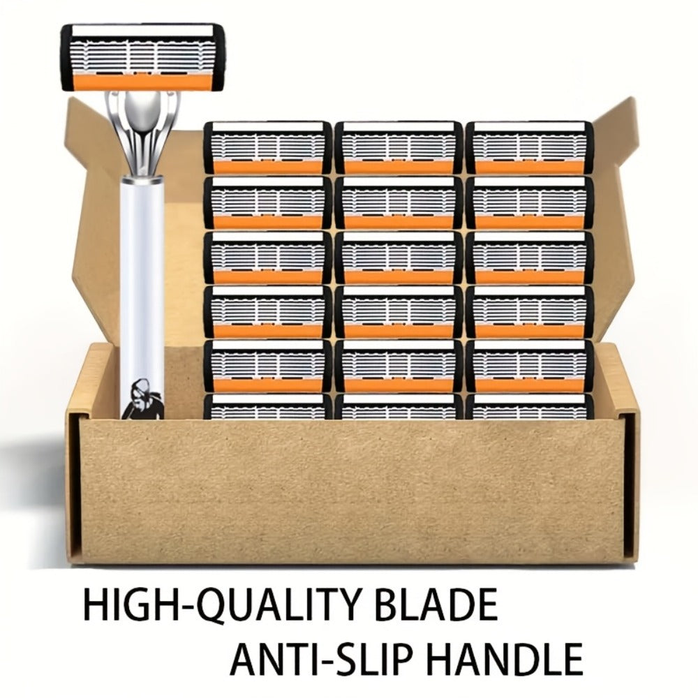 The 2025 New Razor Features Precise Blades That Fit The Facial Contours for Easy Shaving. Paired with A Lubricating Strip, Every Shave Becomes A Must-have for Stylish Men Who Enjoy A New Hairstyle