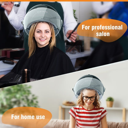 Standing Hooded Hair Dryer 1875W — Professional Ionic Floor-Standing Hood Dryer for Salon, Adjustable Height, Deep Conditioning, Natural Hair, 4 Colors