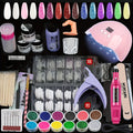 MOROVAN Acrylic Nail Kit with Drill And U V Light Full Nail Kit Set Professional Nail Starter Kit for Beginners Acrylic with Everything