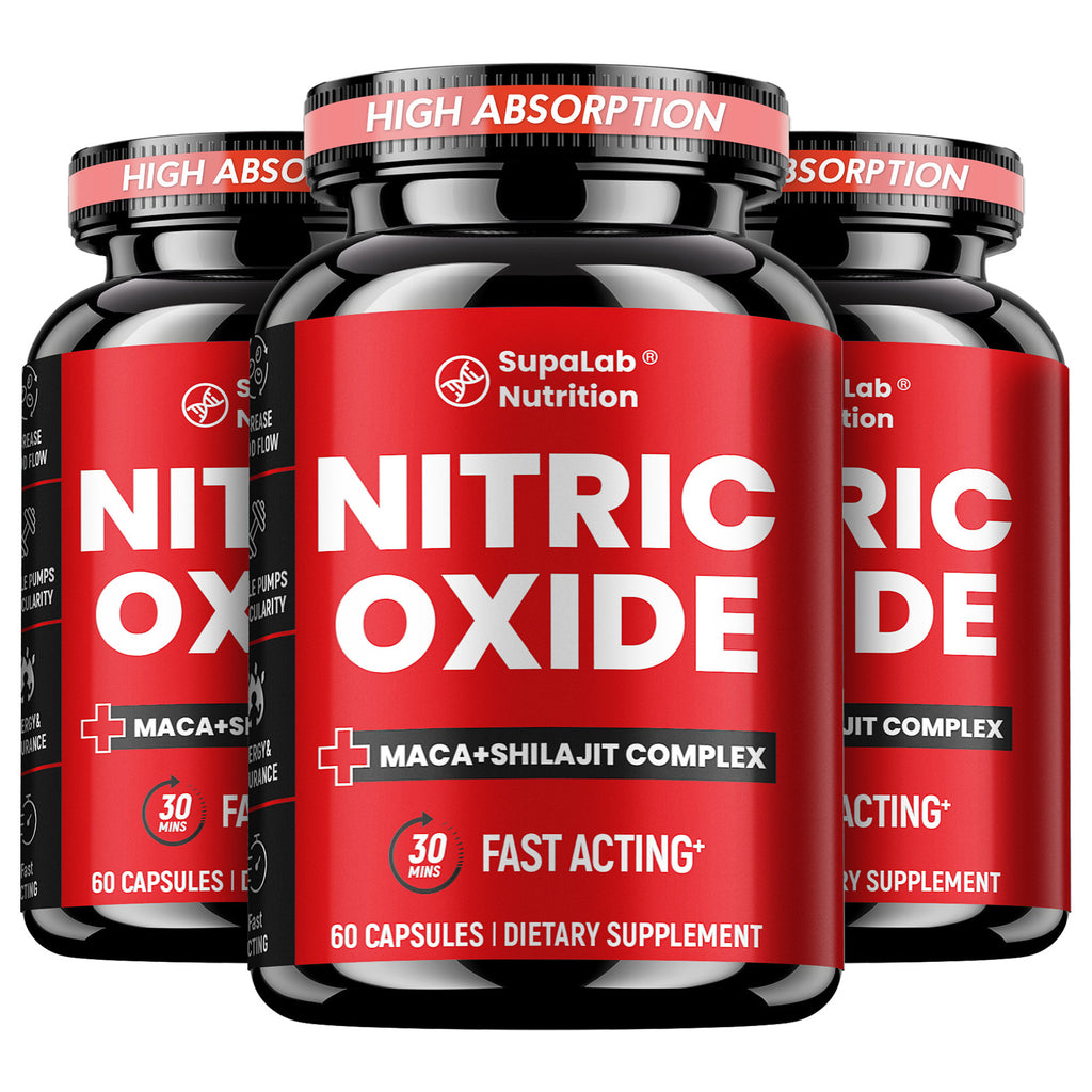 Purchase Two And Receive One at No Cost with This Nitric Oxide Supplement Designed for Men'S And Focus. It Includes a Health Vitality Capsule Featuring L-Arginine And L-Citrulline Beetroot Formula