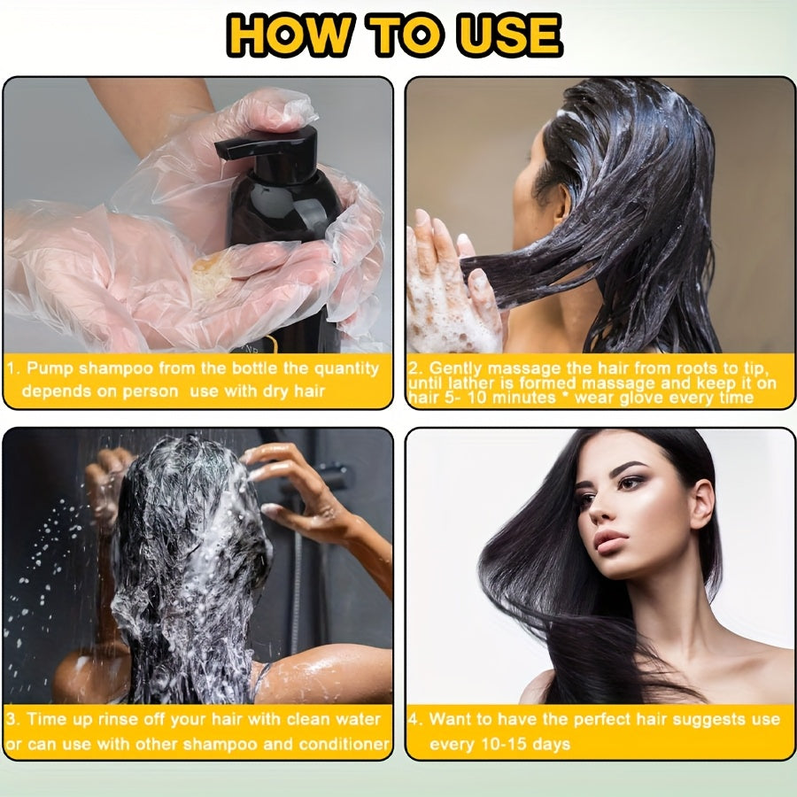 3.38oz Hair Dye Shampoo, Natural Plant Pigments, Safe for Hair, Quickly Covers Gray Hair, Available in Black, Brown, and Chestnut Brown, Halloween Gift, Christmas Present, Holiday Present, Quick Cover Gray, Vibrant Colors, Easy Application, Gentle