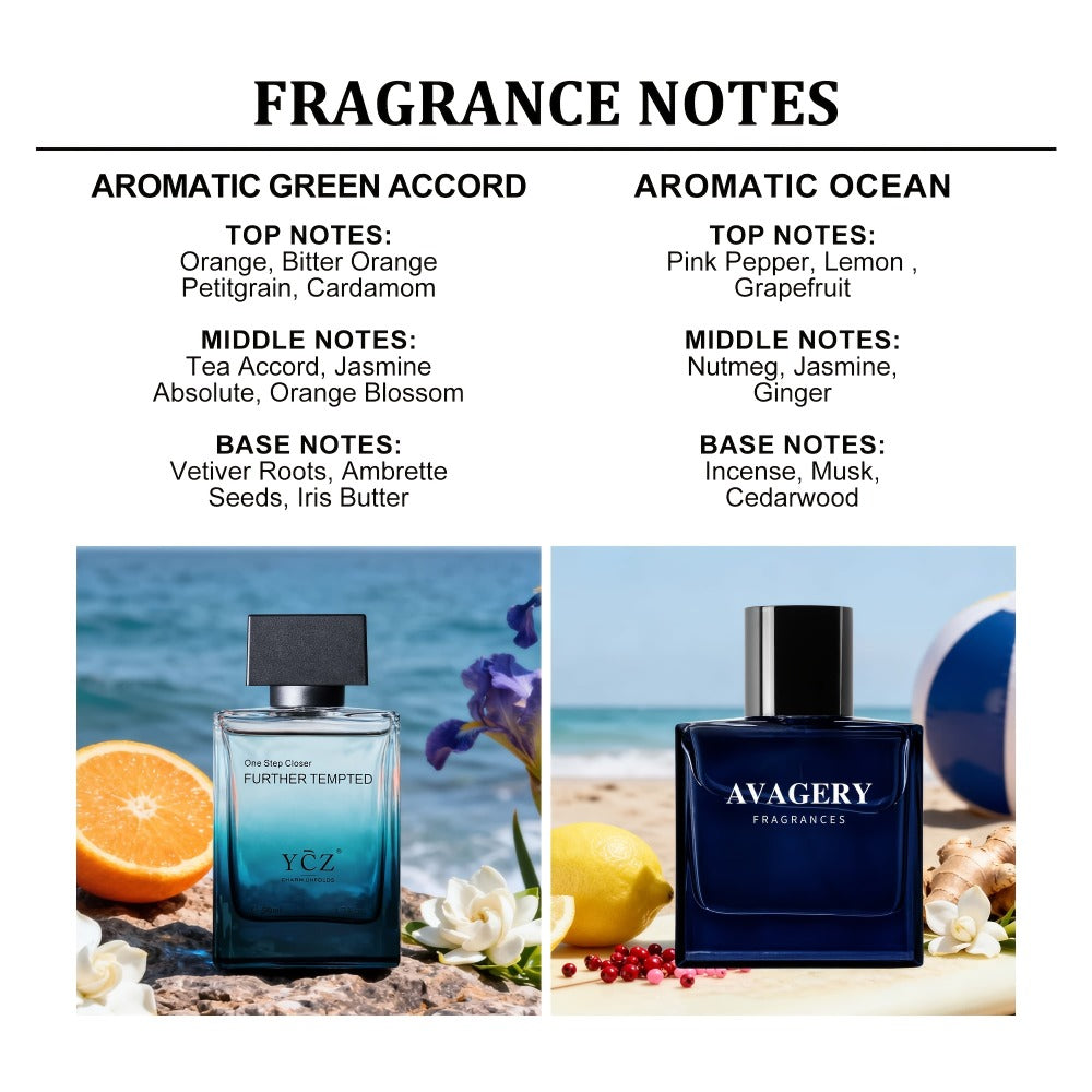 Cologne for Men Long Lasting Pheromone Fragrance Spray Eau de Toilette Masculine Scent Daily Office Date Night Gift for Him Father's Day Birthday 5 Styles Bold Alluring
