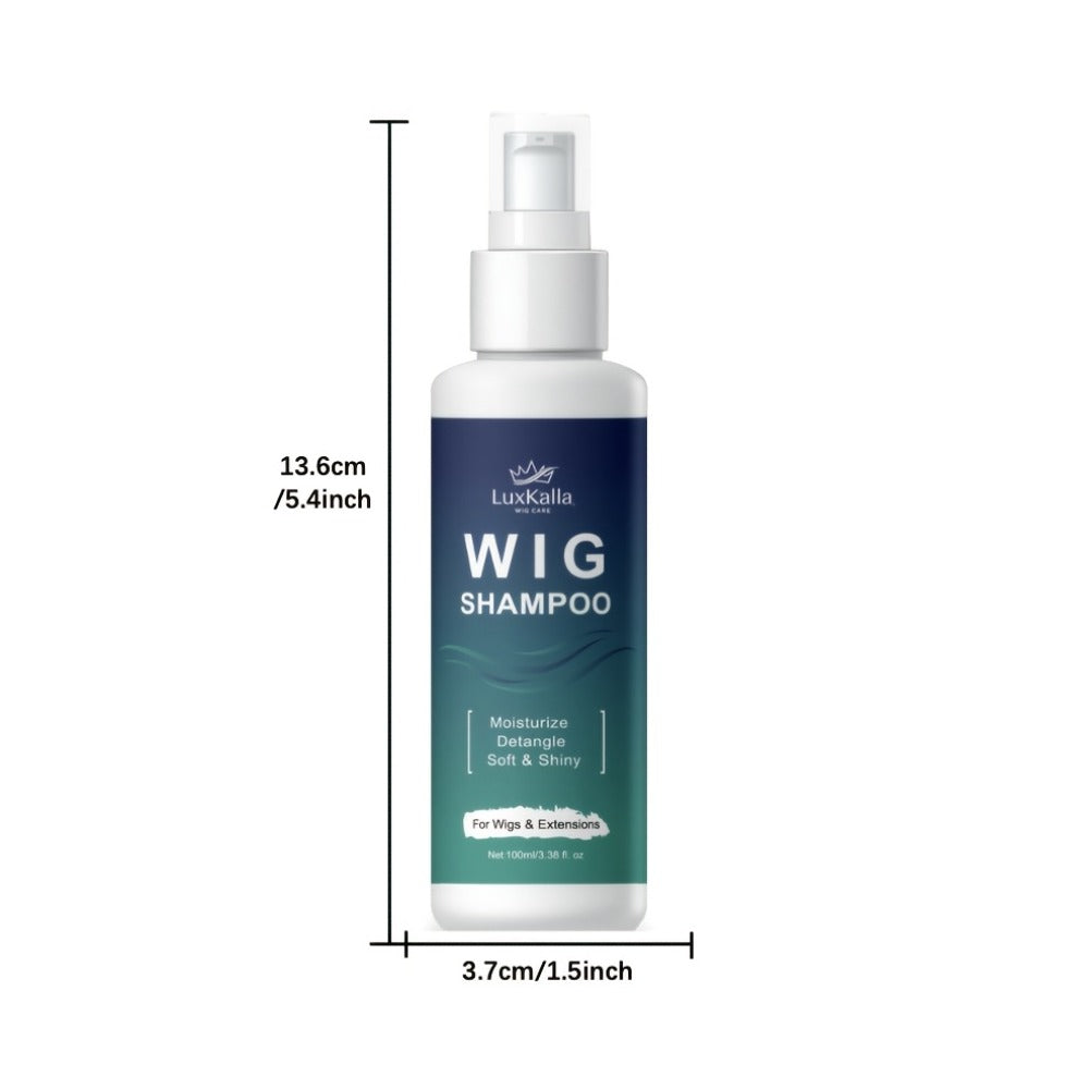 Synthetic Hair Shampoo 2-in-1 | Deep Cleansing Revitalizing Moisturizing Detangling | Soak & Rinse Formula for Wigs & Extensions | 2-Pack