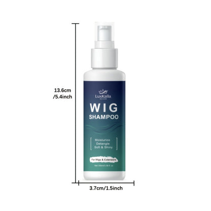 Synthetic Hair Shampoo 2-in-1 | Deep Cleansing Revitalizing Moisturizing Detangling | Soak & Rinse Formula for Wigs & Extensions | 2-Pack