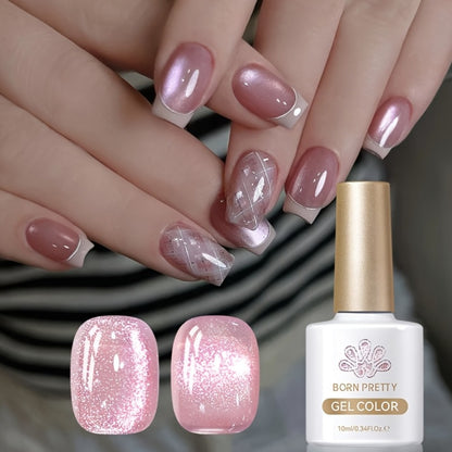 BORN PRETTY Cat Eye Gel Nail Polish 6PCS Flowing Series Magnetic 10ml Alcohol Free Soak Off LED UV - Long Lasting 30 Days DIY Salon Nail Art Set