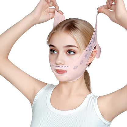 V-Line Face Lift Belt 5-Pack Facial Contouring Lifting Mask Forehead Lift Band Nasolabial Fold Slimming Bandage Day Night Use Unisex