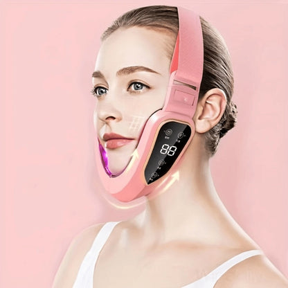 V-Face Slimming Massager 6-Speed USB Rechargeable - Electric Facial Lifting Contouring Device for Jawline Chin Sculpting - Anti-Aging Skin Tightening Beauty Tool Gift for Women