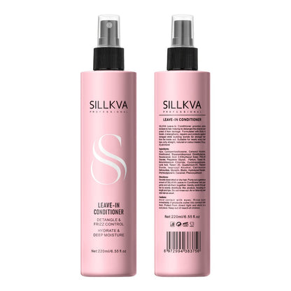 Leave-In Conditioner Spray Heat Protectant — Deep Conditioning Anti-Frizz for Dry, Damaged & All Hair Types, Instant Hydration No Rinse 6.55oz