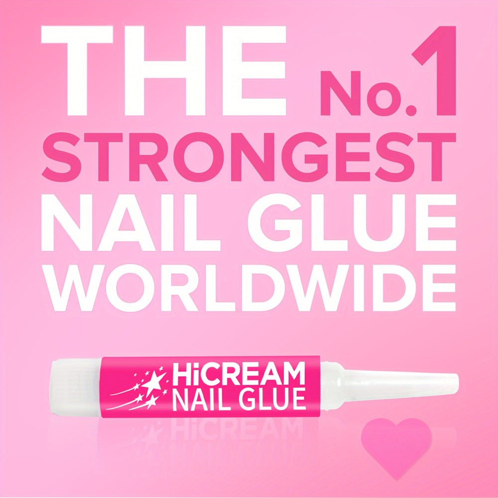 Complete Nail Glue Set - Water-Resistant, Unscented Liquid Adhesive for Press On Nails with 2pcs 0.24oz Brush On Nail Glue & 12pcs 0.07oz Bottles - Perfect for Nail Art And DIY Nail Enhancement (14pcs/28pcs)