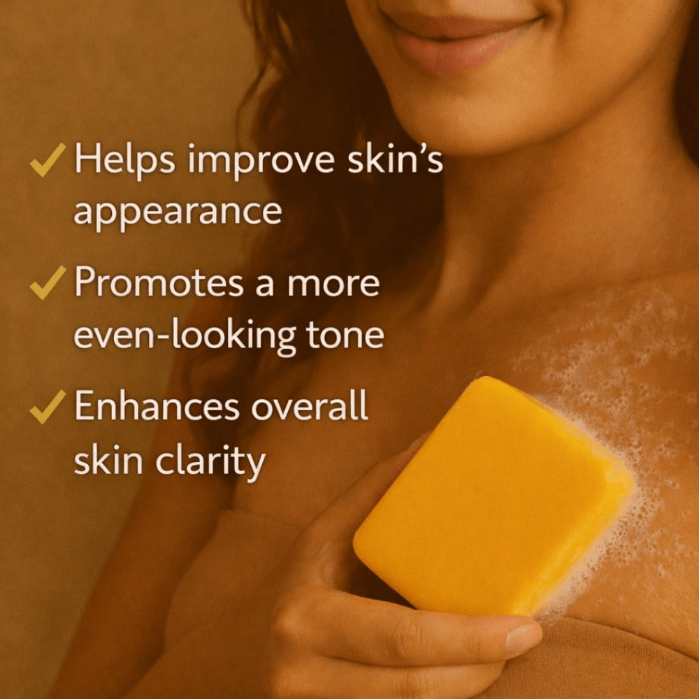 Kojic Acid Soap Turmeric 3-Pack Handmade Face Body Bar with Lemon Essential Oil Coconut Oil Goat Milk Cleansing Moisturizing Acne Backne Radiant Skin Brightening