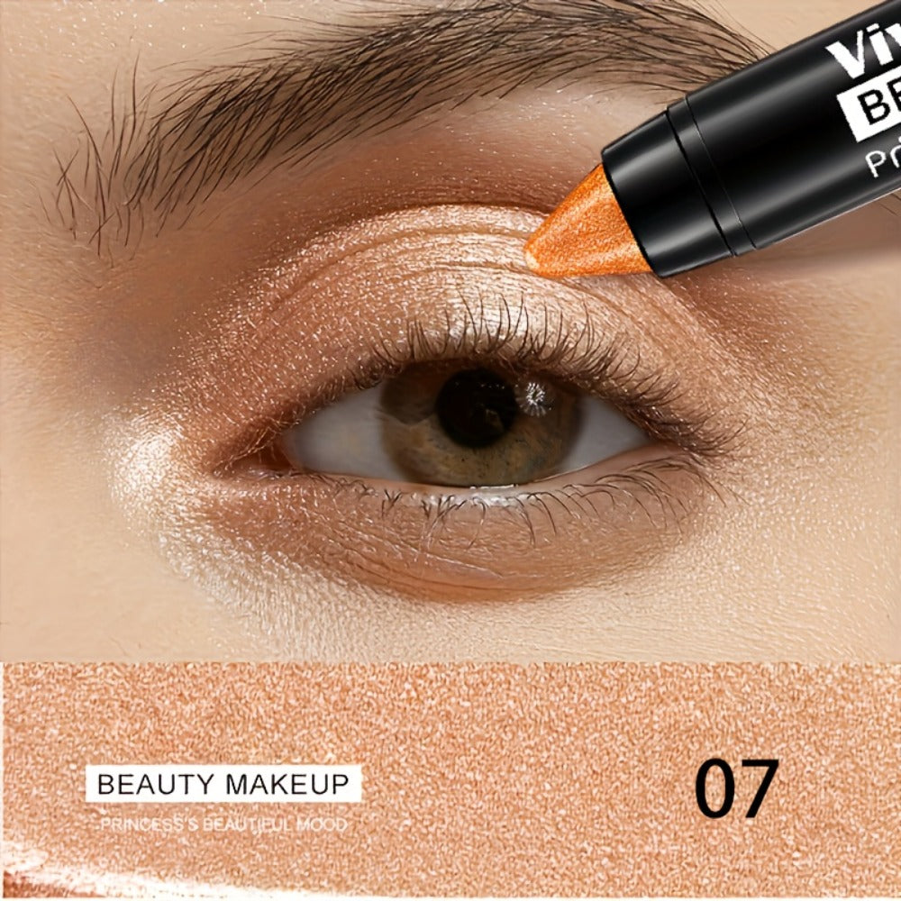 Eyeshadow Sticks 7-Piece Set – Pop Color Matte Eye Makeup Pencils with Eyebrow Pencil, Easy Apply Smoky Eye Kit for Party, Daily & Festival Makeup