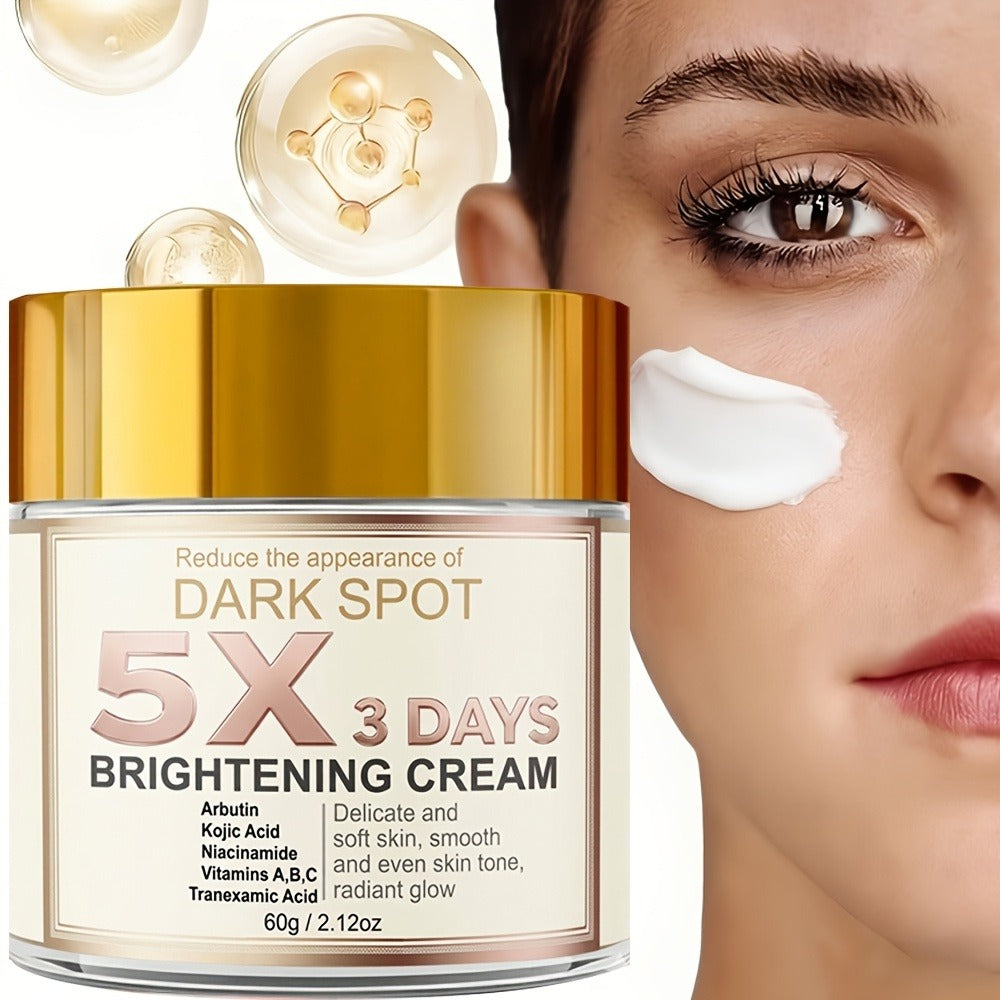 2pcs Brightening Cream with Vitamin C, Niacinamide, and Snow Grass Extract- Unscented Moisturizing Cream, Hypoallergenic- Suitable for Dry Skin, Light Beige, Dark Spots and Pigmentation-Skin Care for Intimate Areas, Underarms, Buttocks, and Thighs
