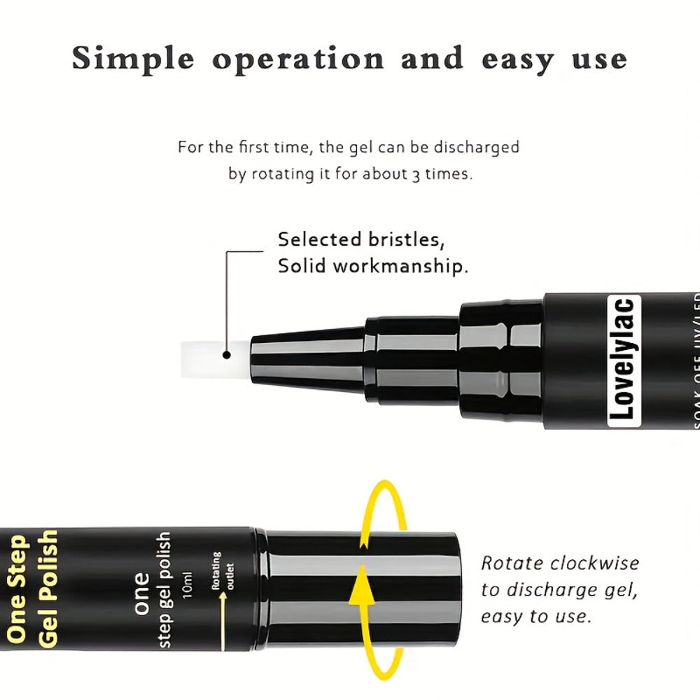 0.34oz Cat Eye Gel Nail Pen, a Comprehensive Solution Combining Base Coat, Color Polish, And Top Coat. The 2025 Edition Features Ultra-Bright, Gentle, High-Saturation Polygel That Is Smooth, Durable, And Long-Lasting