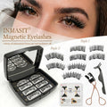 Local Warehouse 8pcs Quantum Magnetic Eyelash Set Makeup Lash Clusters Kit with 2 Styles of Applicators Tweezers And Brush 3D Magnetic False Lashes Beginner-Friendly Natural Set Idea for Daily Makeup Parties And Valentine'S Day Gifts Makeup for Wome