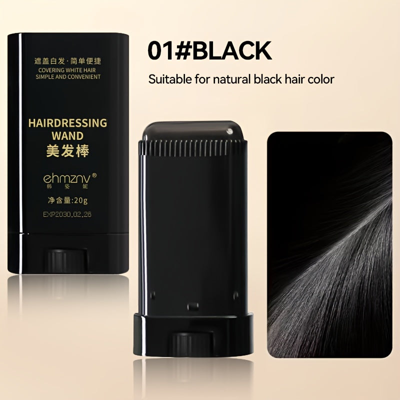 This Is a Versatile Hair Coloring Stick That Includes a Comb, Designed to Be Waterproof And Resistant to Sweat. It Provides Quick Coverage for Gray Hair And Is Easy to Clean. Made with a Plant-Based Squalane Formula